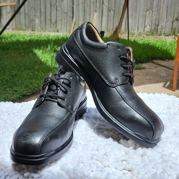 BLUNDSTONE BLACK STEEL TOE OXFORDS SIZE 8.5 VERY TOUGH LEATHER ? main image 7